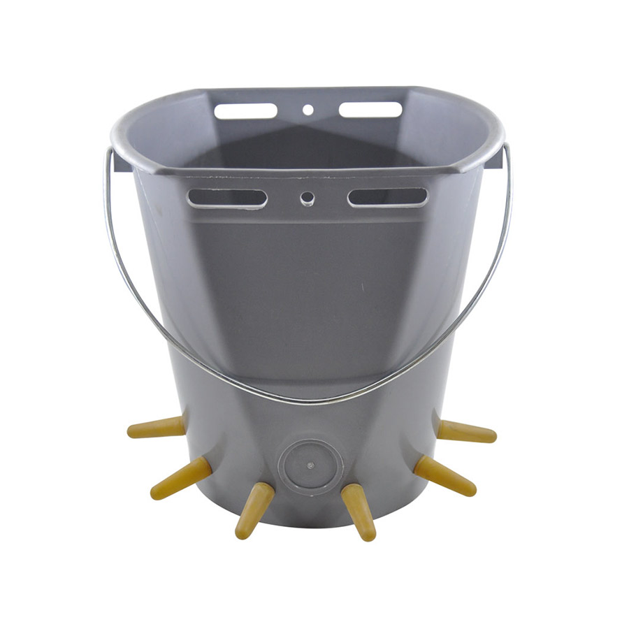 Multi Feeder 6 Practical Teat Lamb Feeding Bucket